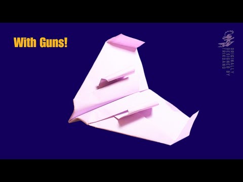 Awesome looking paper airplane. How to make a paper airplane that flies - Gunner