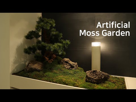 Creating a small 'Artificial Moss Garden' at home | 집안에 작은 조화 이끼 정원 만들기