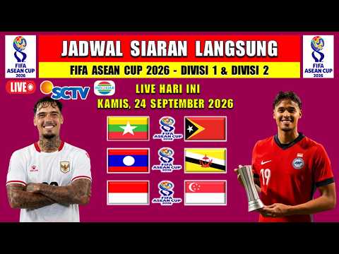 JADWAL SIARAN LANGSUNG FIFA ASEAN CUP 2026 - INDONESIA vs SINGAPURA Live SCTV