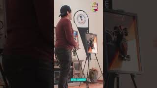 ¡ARTE MOTERO! 🏍️🖼️ Visitamos Fino Laser Estudio: Cuadros que todo Biker necesita #Shorts