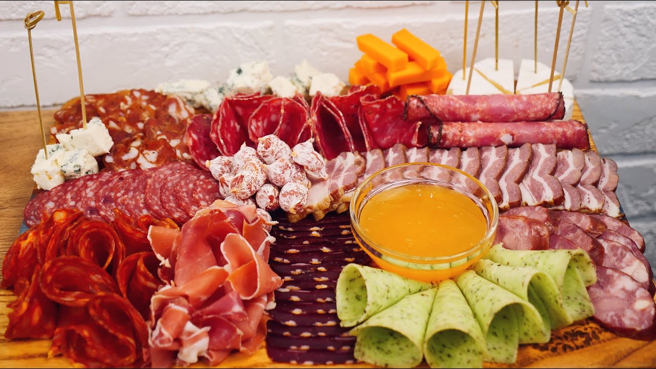 Красивая нарезка на праздничный стол! Оформление и подача на стол мясной нарезки