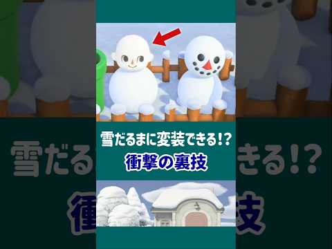 【あつ森】雪だるまに変装できる衝撃の裏技【小ネタ】【あつまれ どうぶつの森】#あつ森 #あつまれどうぶつの森