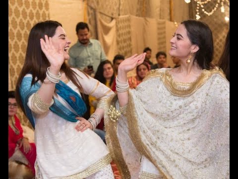 Aiman and Minal khan Dancing on Dholki Exclusive Video