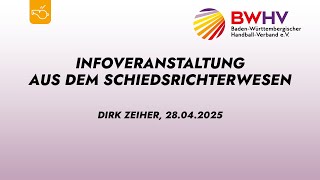Informationsveranstaltung des Schiedsrichterwesens zur Saison 2025/2026