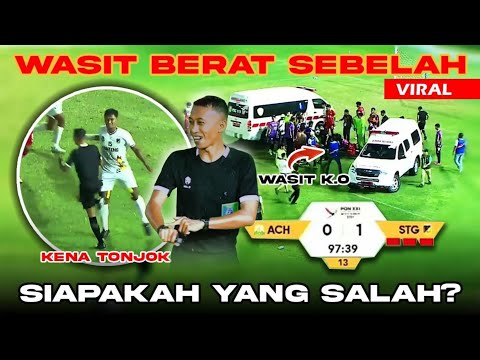 WASIT CURANG! Aceh vs Sulteng | Sepak Bola Putra PON 2024