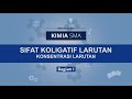 Kuis Sifat Koligatif Larutan