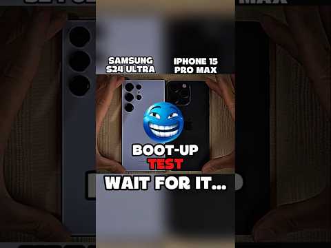 💀SAMSUNG S24 ULTRA VS IPHONE 15 PRO MAX📱 BOOT-UP TEST!!💀#samsung#iphone#shorts#BOO-UP