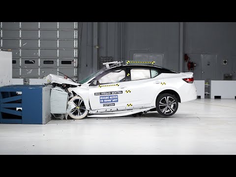 2022 Nissan Sentra updated moderate overlap front IIHS crash test