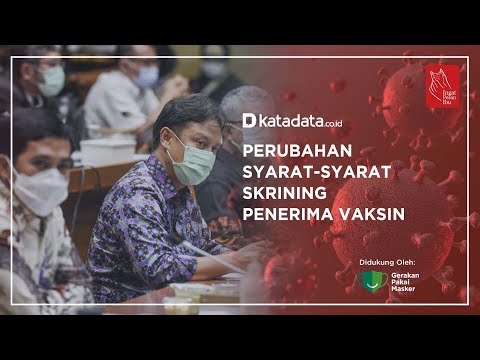 Perubahan Syarat-syarat Skrining Penerima Vaksin | Katadata Indonesia