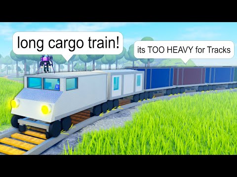 I Used LONGEST Cargo Train BUT It's TOO HEAVY for Tracks