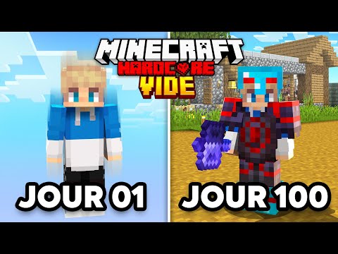 J'ai SURVÉCU 100 jours dans un monde VIDE sur Minecraft Hardcore