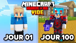 J'ai SURVÉCU 100 jours dans un monde VIDE sur Minecraft Hardcore