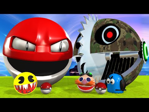 Pacman vs Monster Pacman vs Robot Monsters part 2