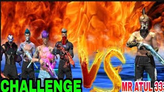 Solo Vs Squad | | Mr Atul 333 Vs India Boys Clash Squad Challenge | | Garena Free Fire
