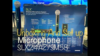 🇦🇺 HOW TO SET UP SHURE MICROPHONE/MODEL:SLX24AZ/SM58-L4/CRYSTAL CLEAR SOUND