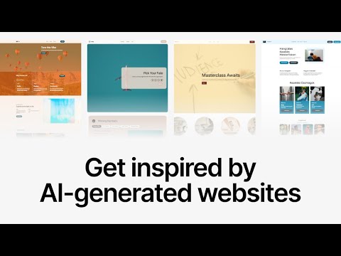 Get inspired by Mobirise AI: view recently generated websites