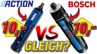 ACTION vs BOSCH?!? 10,-€ AKKUSCHRAUBER im TEST | WERKZEUG NEWS 340