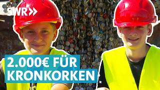Müll zu Geld machen: Jungs sammeln Kronkorken für einen guten Zweck