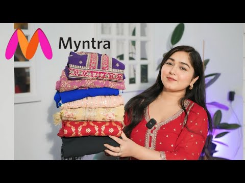 New Myntra Designer PartyWear Kurta Sets, Sharara Sets & New Year Party Dress Haul #myntra #dresses