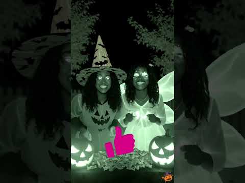 Happy Halloween CCTV Footage 🎃 | Creepy Girls Eating Candy Caught on Camera Night Horror Short