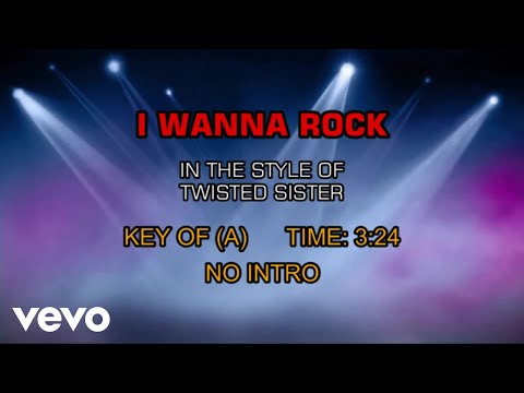 Twisted Sister – I Wanna Rock (Karaoke)