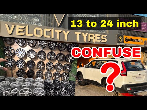 13 to 24 inch Alloys for Any Car | 18 inch alloys for Scorpio N with Tyres | Velocity Tyres Ludhiana