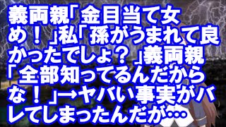 【修羅場】義両親「金目当て女め！」私「孫がうまれて良かったでしょ？」義両親「全部知ってるんだからな！」→ヤバい事実がバレてしまったんだが…【