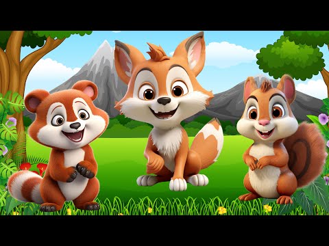 Happy animal moment: Red Panda, Fox, Monkey, Rhino - Animals sound