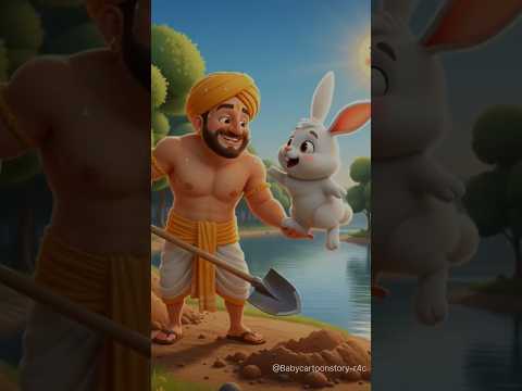 kisaan aur kharagosh ka pyaara ghar 🐇|किसान और खरगोश का प्यारा घर |#ai #shorts #shortvideo #cartoon