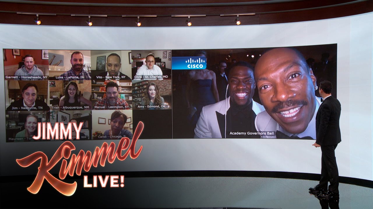 Jimmy Kimmel Debuts Wall of America with Kevin Hart & Eddie Murphy