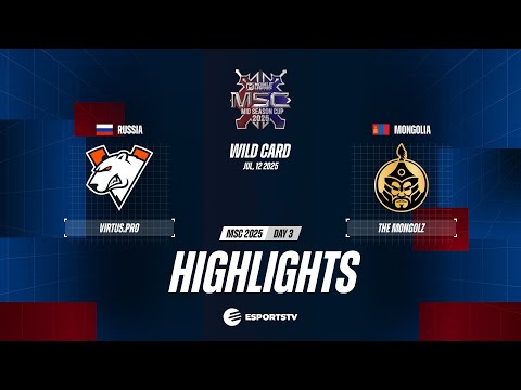 Virtus pro vs The MongolZ HIGHLIGHTS MSC 2025 | MNZ VS VP ESPORTSTV