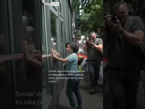 Anti-tourism protests in Barcelona