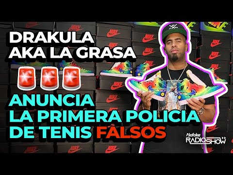 DRAKULA LA GRASA ANUNCIA LA CREACION DE LA POLICIA DE TENIS FALSOS (MUESTRA SU MILLONARIA COLECCION)