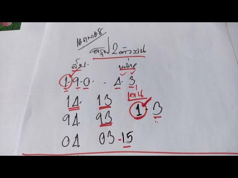 🇹🇭💥สรุปเลข2ตัวบนเน้น2ชุดเลขสวยๆ💰🔥16กพ68 ให้เด่นรูดให้เน้นตัวเดียว👍
