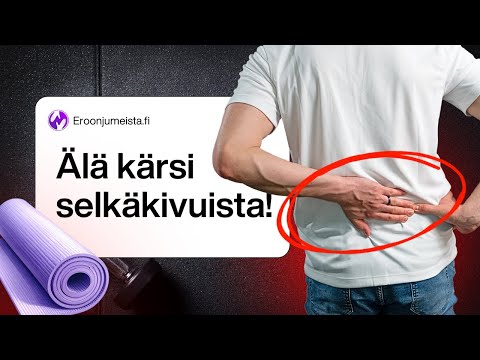Miksi alaselkä on kipeä? Fysioterapeutin ohjeet hoitoon