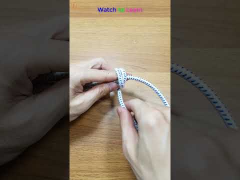 How to tie a knot with a loop @9DIYCrafts