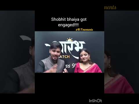 Shobhit bhaiya ki engagement ho gyi 🤯😱 @ShobhitNirwan17 @NextToppers23 #ytshorts #engagement #reveal