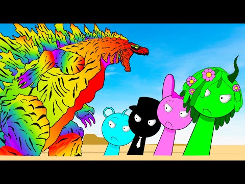 Evolution Of GODZILLA EARTH Vs Evolution Of INCREDIBOX SPRUNKI: Returning From The Dead SECRET-FUNNY