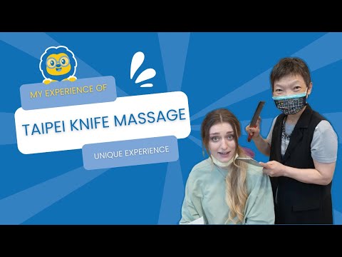 Using KNIFE TO MASSAGE my Body? // Knife Massage Experience in Taipei