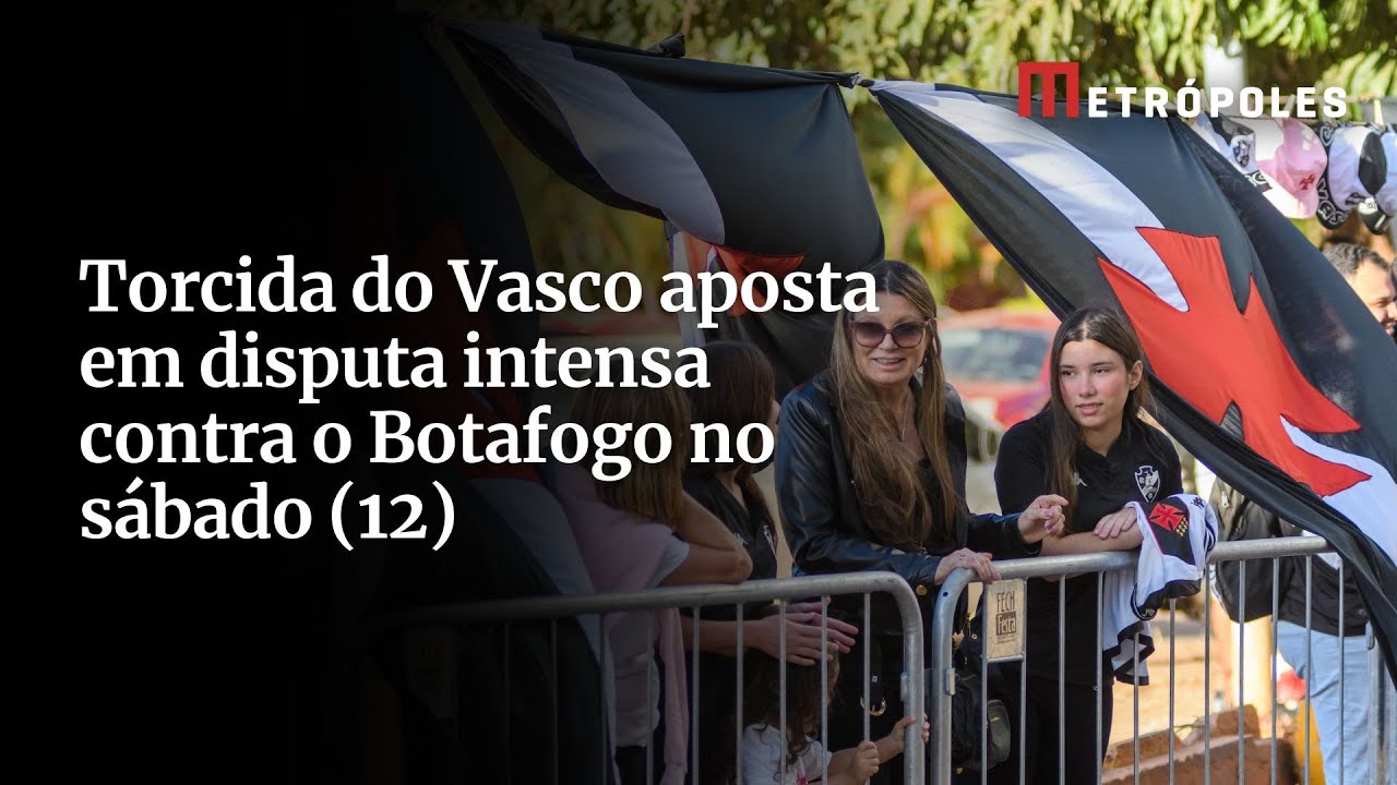 Torcida do Vasco aposta em disputa intensa contra o Botafogo no sábado 12