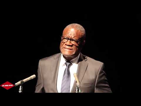 Dr.DENIS MUKWEGE discours à l’occasion de la « Signature de l'accord de paix entre la RDC et Rwanda