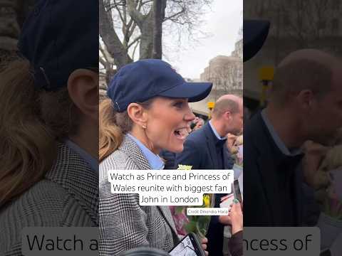 What as #PrincessofWales and #PrinceWilliam reunited with Biggest Fan #shorts