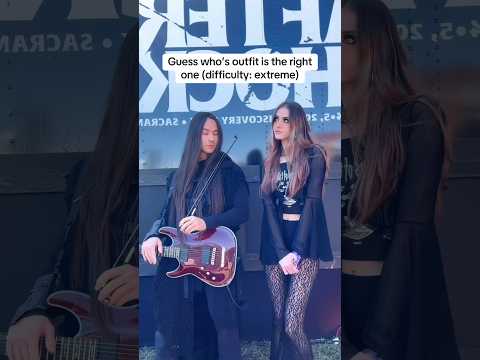 Guess the correct outfit 😱 #metal #metalhead #alternative #rock #funny #outfit