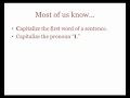Capitalization Rules and Proper Nouns