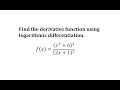 Logarithmic Differentiation Concepts