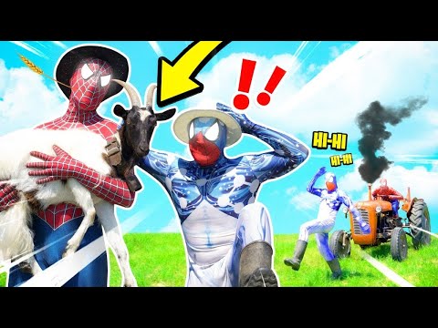 Funny SPIDER-MAN & BLUE VENOM Stunts in Real Life | Best Superhero Funny Comedy Video