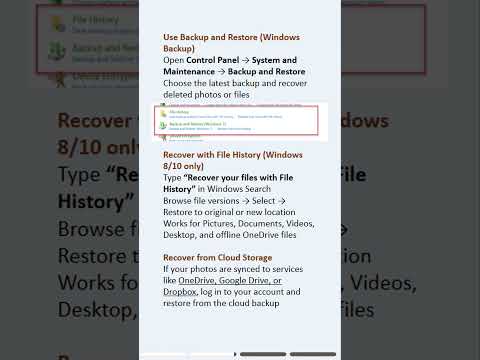 Accidentally deleted photos on Windows 10? Recovery is possible! #windows10 #photorecovery