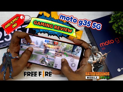 Moto G35 5G BGMI Gaming with Heating & Battery drain Test | Graphics Settings.