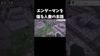 エンダーマンを煽る人妻の末路 #マイクラ #人妻 #ゲーム実況 #天使 #悲鳴