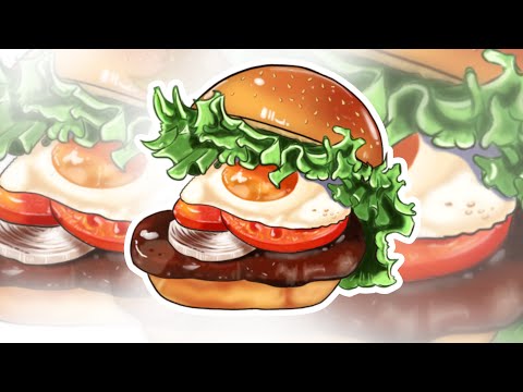 Drawing hamburger On IbisPaint X